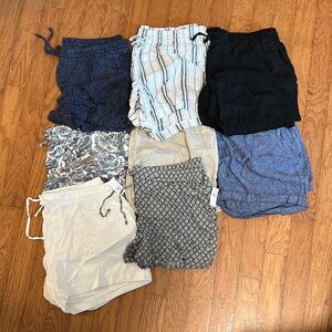 Old Navy Blue and White Casual Shorts Collection